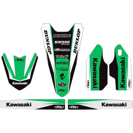 Factory Effex Kawasaki Kx 250 F 04 19-50122 Graphic Kit