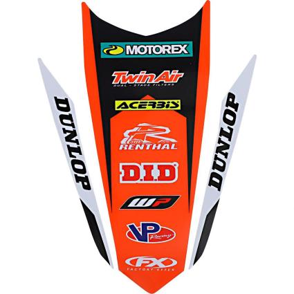 Factory Effex Ktm Xc-f 250 I 18 22-32532 Rear Fender Graphics Kit