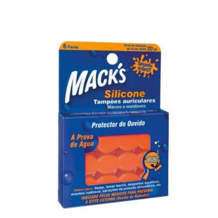 Mack S Tampão Otorrino Silicone Kids (x12 unidades)