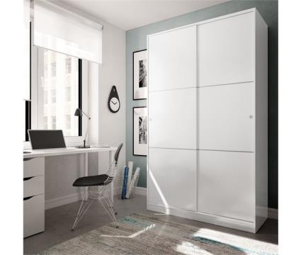 Roupeiro 2 portas deslizantes 120cm TREVI - Conforama