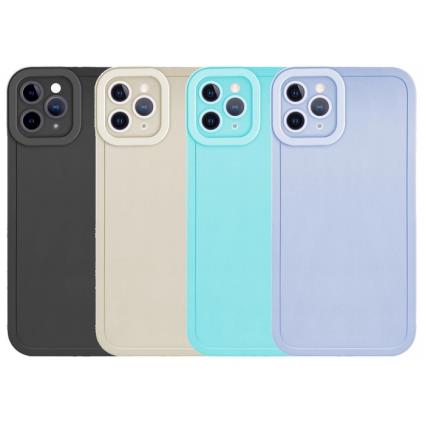 Capa Iphone 13 Pro Max BORDERCAM 4D Silicone Rosa Claro