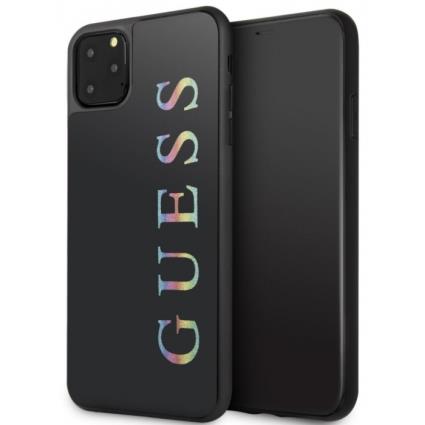 Capa Iphone 11 Pro Max GUESS Faceplate Preto em Blister - GUHCN65LGMLBK