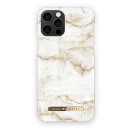 Capa Iphone 12 Pro Max iDeal of Sweden Golden Pearl Marble