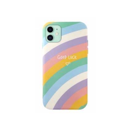 Capa Iphone 13 Pro Max Silicone Arco-Iris