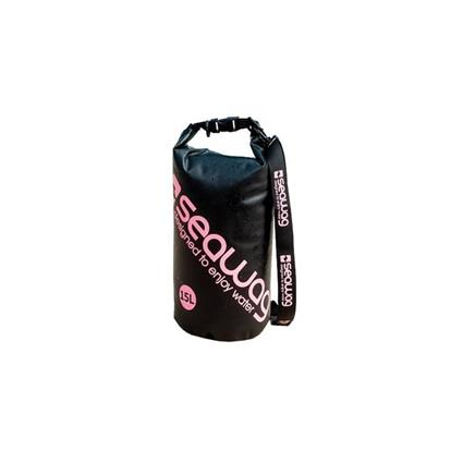Saco Impermeável SEAWAG 15L IPX8 Preto/Rosa em Blister