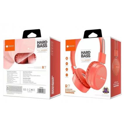 Headphones Deepbass R7 Wireless Stereo Vermelho