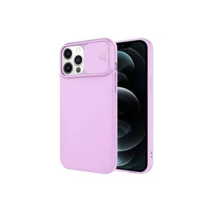 Capa Iphone 12 Pro SLIDE CAM Silicone Lilas