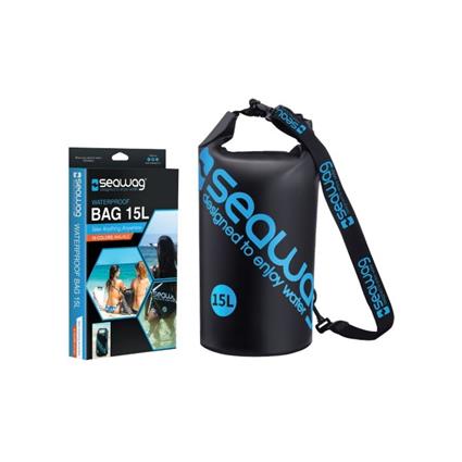 Saco Impermeável SEAWAG 15L IPX8 Preto/Azul em Blister