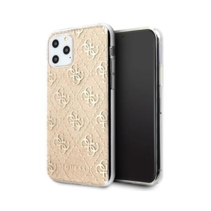 Capa Iphone 11 Pro Max GUESS Hard Dourado Glitter GUHCN65PCU4GLGO em Blister