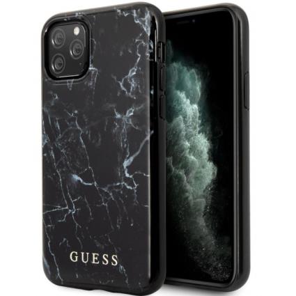 Capa Iphone 11 Pro Max 6.5' GUESS Marble GUHCN65PCUMABK Preto em Blister