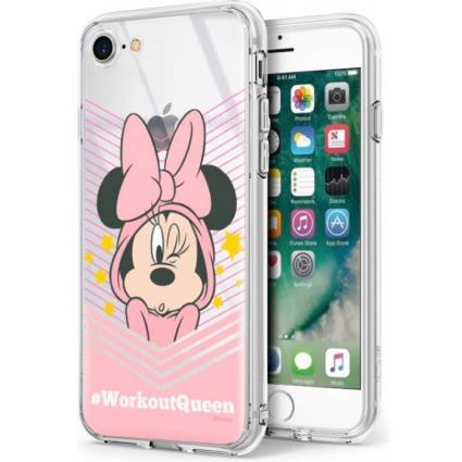 Capa Iphone 7, Iphone 8 Disney 'Minnie' Estrelas Licenciada Silicone em Blister