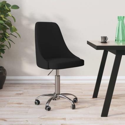 vidaXL Cadeira de escritório giratória tecido preto