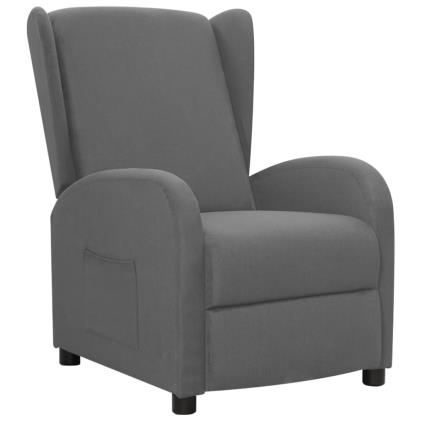 vidaXL Poltrona reclinável tecido cinzento-claro