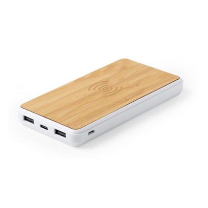 Power Bank com Carregador sem Fios 146273 - Natural