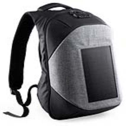 Mochila Antirroubo com USB e Compartimento para Tablet e Portátil 146128 - Cinzento
