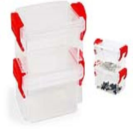 Conjunto de Recipientes de Cozinha Herméticos Empilháveis  (2 pcs)