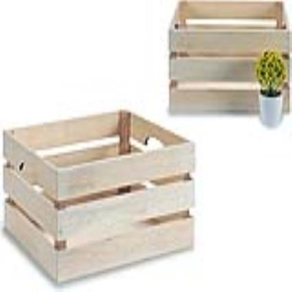 Caixa de Armazenagem Natural (26 x 18 x 36 cm)