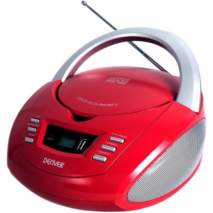 Rádio CD MP3  Electronics TCU-211 FM 2W - Vermelho