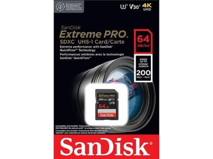 Extreme pro 64gb Sdxc 200mb/s Uhs-i c10