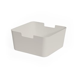 Cesto de arrumação KUB ECO BAMBOO BRANCO 32.2X31.6X15.2CM