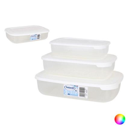 Conjunto de 3 Lancheiras  (1 - 2 - 3 L) - Azul