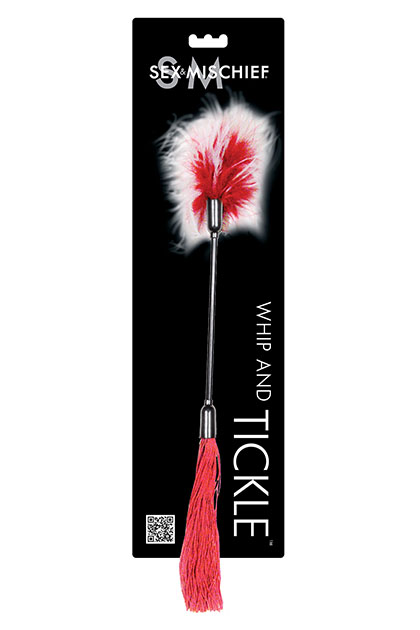 Chicote & Espanador Vermelho e Branco  SS76026