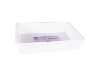 Balde 3 L Retangular Branca 30,3 x 6 x 23 cm