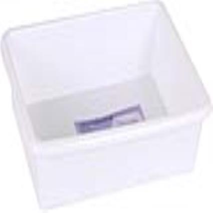 Balde 2 L Retangular Branca (26 X 19 cm)