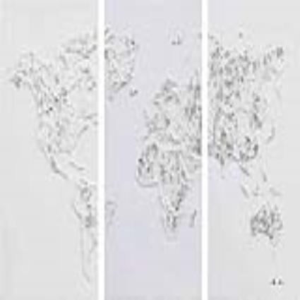 Pintura a Óleo Map (3 pcs)