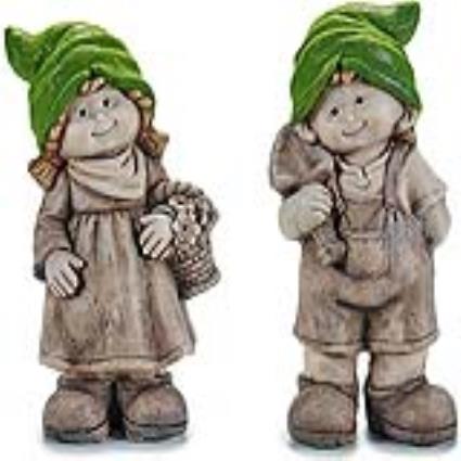 Gnomos de jardim Resina