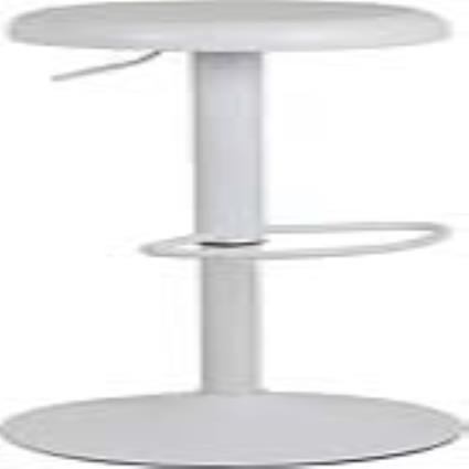 Banqueta Zena Aço (35 x 81,5 x 35 cm) Branco