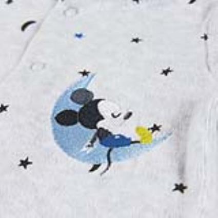 Babygrow de Manga Comprida para Bebé  74611 Cinzento Azul - 9 Meses