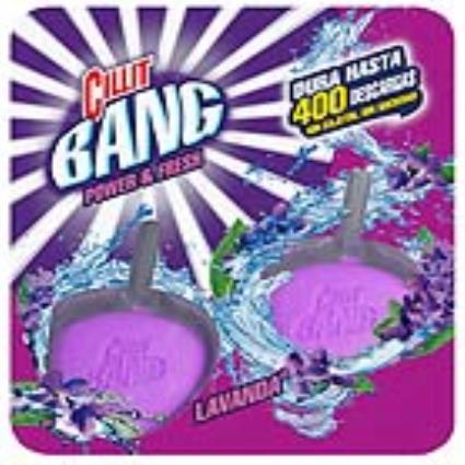 Ambientador para Sanita em Patilhas Lavanda WC Power & Fresh  (Pack de 2) - x5