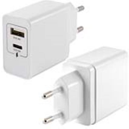 Carregador de Parede  2 USB Branco