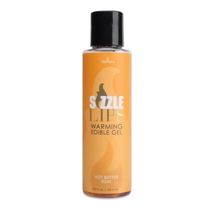 Gel de Aquecimento Comestível de Manteiga de Rum Sizzle Lips de 125 ml  7327