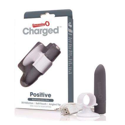 Vibrador Charged Positive Cinza  SCPVG