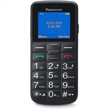 Telefone Móvel para Idosos  Corp. KX-TU110EX 1,77 TFT Bluetooth LED - Preto