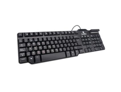 Teclado com Leitor  COO-TEC02DNI Preto