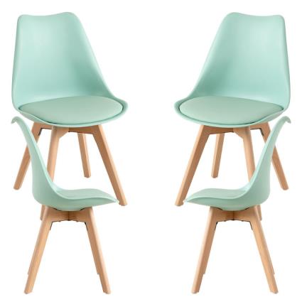 Presentes Miguel - Pack 4 Cadeiras Synk Basic - Celadon