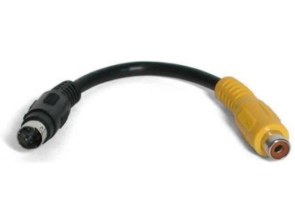 6in S-video to Composite Video Cabl