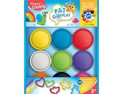 Plasticina MAPED CREATIV Kit X9 + 12 Acessórios Peq