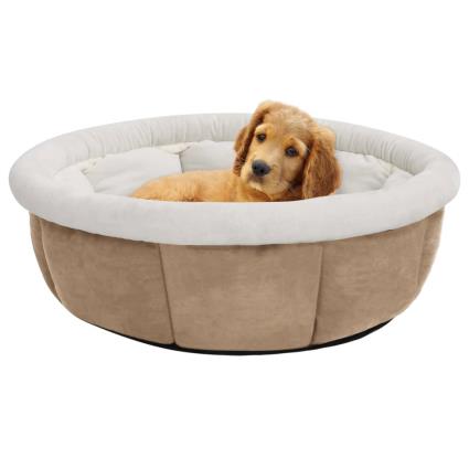 vidaXL Cama para cães 59x59x24 cm bege