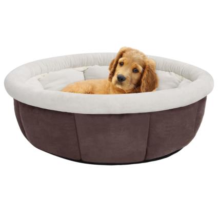 vidaXL Cama para cães 59x59x24 cm castanho