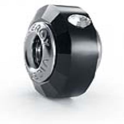 Miçangas femininas  VMM0132-05 Preto (1 cm)