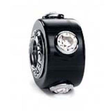 Miçangas femininas  VMM0048-05 Preto (1 cm)