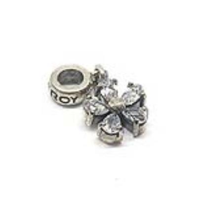 Miçangas femininas  VMG0042-10 Prateado (1 cm)