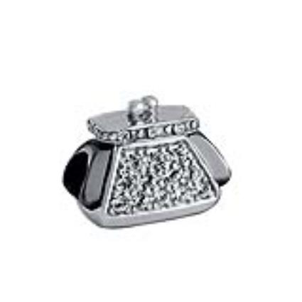 Miçangas femininas  VMG0041-10 Prateado (1 cm)