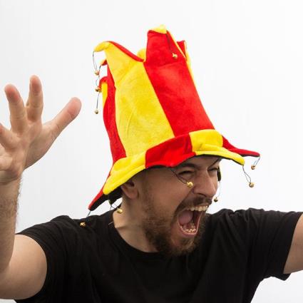 Chapéu de Bobo com 14 Guizos Bandeira de Espanha