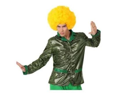 Casaco para Adultos Disco Brilho Verde - XL