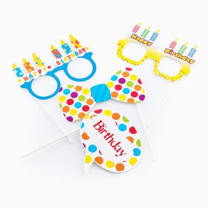 Acessórios de Aniversário para Fotos Divertidas Th3 Party (Pack de 5)